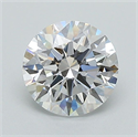 Lab Grown Diamond 1.03 Carats, Round with Ideal Cut, D Color, VVS1 Clarity and Certified by IGI