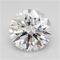 Lab Grown Diamond 2.55 Carats, Round with Ideal Cut, F Color, VVS2 Clarity and Certified by IGI