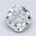 Diamante Natural 1.70 quilates, Del cojín , Color G, claridad VS1 y certificado GIA