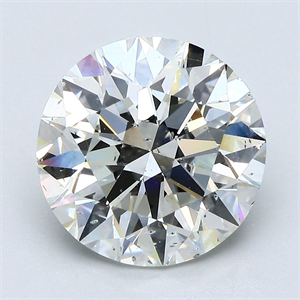 Picture of Natural Diamond 4.51 Carats, Round with Excellent Cut, J Color, SI2 Clarity and Certified by GIA