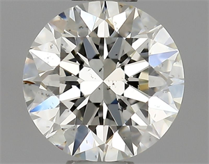 Picture of Natural Diamond 0.46 Carats, Round with Excellent Cut, I Color, SI1 Clarity and Certified by GIA