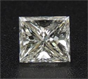 Natural Diamond 0.71 Carats, Princess with  Cut, I Color, VVS2 Clarity and Certified by GIA