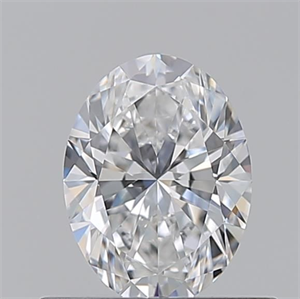 Picture of Natural Diamond 0.54 Carats, Oval with  Cut, D Color, VVS2 Clarity and Certified by GIA