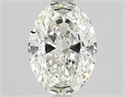 Natural Diamond 1.08 Carats, Oval with  Cut, H Color, VVS2 Clarity and Certified by GIA