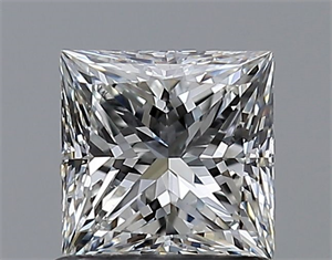 Picture of Natural Diamond 0.91 Carats, Princess with  Cut, G Color, VS1 Clarity and Certified by GIA