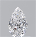 Diamante Natural 0.52 quilates, De pera , Color D, claridad VS2 y certificado GIA