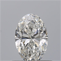 Natural Diamond 0.50 Carats, Oval with  Cut, F Color, VVS1 Clarity and Certified by GIA