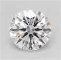 Lab Grown Diamond 1.06 Carats, Round with Ideal Cut, D Color, VVS2 Clarity and Certified by IGI
