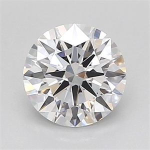 Picture of Lab Grown Diamond 1.06 Carats, Round with Ideal Cut, D Color, VVS2 Clarity and Certified by IGI