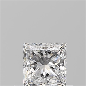 Picture of Natural Diamond 0.50 Carats, Princess with  Cut, D Color, VVS2 Clarity and Certified by GIA