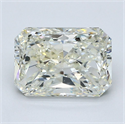 Natural Diamond 4.02 Carats, Radiant with  Cut, L Color, SI1 Clarity and Certified by GIA