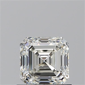 Foto Diamante Natural 0.91 quilates, Asscher , Color I, claridad VVS2 y certificado GIA de