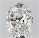 Natural Diamond 1.20 Carats, Oval with  Cut, G Color, VVS2 Clarity and Certified by GIA