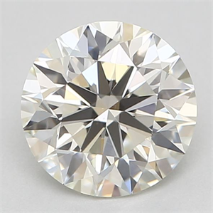 Picture of Natural Diamond 0.70 Carats, Round with Excellent Cut, K Color, VS2 Clarity and Certified by GIA