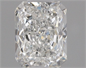 Natural Diamond 0.50 Carats, Radiant with  Cut, F Color, SI1 Clarity and Certified by GIA