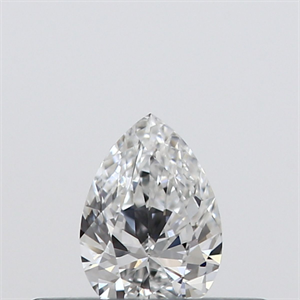 Foto Diamante Natural 0.18 quilates, De pera , Color E, claridad VVS2 y certificado GIA de