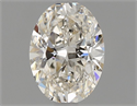 Natural Diamond 0.70 Carats, Oval with  Cut, J Color, VVS2 Clarity and Certified by GIA