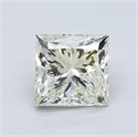 Natural Diamond 1.01 Carats, Princess with  Cut, L Color, VS1 Clarity and Certified by GIA