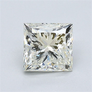 Picture of Natural Diamond 1.01 Carats, Princess with  Cut, L Color, VS1 Clarity and Certified by GIA
