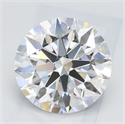 Lab Grown Diamond 2.08 Carats, Round with Ideal Cut, D Color, IF Clarity and Certified by IGI