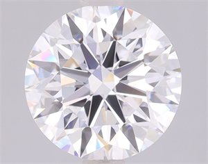 Picture of Lab Grown Diamond 2.30 Carats, Round with Ideal Cut, D Color, IF Clarity and Certified by IGI