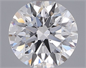 Lab Grown Diamond 1.01 Carats, Round with Ideal Cut, D Color, VVS2 Clarity and Certified by IGI