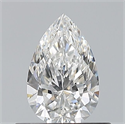 Natural Diamond 0.50 Carats, Pear with  Cut, F Color, VVS1 Clarity and Certified by GIA