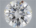 Lab Grown Diamond 6.02 Carats, Round with Excellent Cut, E Color, VVS2 Clarity and Certified by IGI