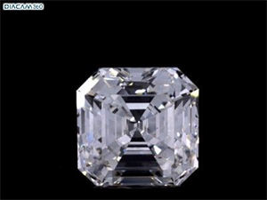 Foto Diamante Natural 2.09 quilates, Asscher , Color H, claridad SI1 y certificado GIA de
