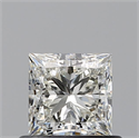 Diamante Natural 0.62 quilates, Princesa , Color J, claridad VS1 y certificado GIA