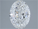 Natural Diamond 2.01 Carats, Oval with  Cut, G Color, SI1 Clarity and Certified by GIA