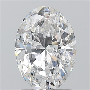 Picture of Natural Diamond 1.20 Carats, Oval with  Cut, E Color, SI2 Clarity and Certified by GIA