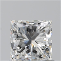 Natural Diamond 0.90 Carats, Princess with  Cut, H Color, VS1 Clarity and Certified by GIA