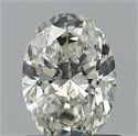 Natural Diamond 0.64 Carats, Oval with  Cut, H Color, VS1 Clarity and Certified by IGI