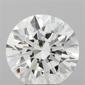 Picture of Lab Grown Diamond 4.50 Carats, Round with Ideal Cut, E Color, VVS2 Clarity and Certified by IGI