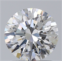 Natural Diamond 1.23 Carats, Round with Excellent Cut, F Color, IF Clarity and Certified by GIA