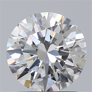 Picture of Natural Diamond 1.23 Carats, Round with Excellent Cut, F Color, IF Clarity and Certified by GIA