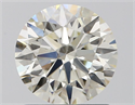 Natural Diamond 1.28 Carats, Round with Excellent Cut, J Color, VS2 Clarity and Certified by IGI