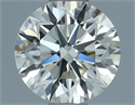Natural Diamond 0.57 Carats, Round with Excellent Cut, J Color, VVS2 Clarity and Certified by IGI