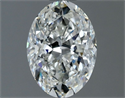 Natural Diamond 1.20 Carats, Oval with  Cut, G Color, VVS2 Clarity and Certified by IGI