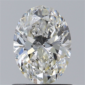 Foto Diamante Natural 0.75 quilates, Ovalado , Color I, claridad SI1 y certificado GIA de
