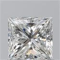Natural Diamond 0.90 Carats, Princess with  Cut, G Color, VVS2 Clarity and Certified by GIA