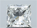 Natural Diamond 0.90 Carats, Princess with  Cut, H Color, VS1 Clarity and Certified by GIA
