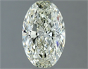 Natural Diamond 1.00 Carats, Oval with  Cut, J Color, VS2 Clarity and Certified by IGI