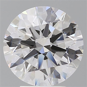 Picture of Lab Grown Diamond 4.10 Carats, Round with Ideal Cut, E Color, VS1 Clarity and Certified by IGI