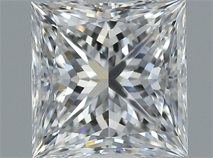 Picture of Natural Diamond 1.30 Carats, Princess with  Cut, F Color, VS2 Clarity and Certified by GIA