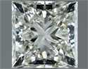 Natural Diamond 1.00 Carats, Princess with  Cut, I Color, VVS2 Clarity and Certified by IGI