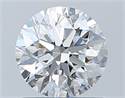 Natural Diamond 0.80 Carats, Round with Excellent Cut, D Color, VS2 Clarity and Certified by GIA