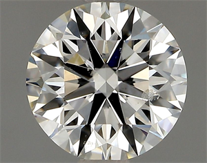 Picture of Natural Diamond 0.72 Carats, Round with Excellent Cut, I Color, SI2 Clarity and Certified by GIA