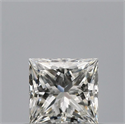Natural Diamond 0.43 Carats, Princess with  Cut, G Color, VVS2 Clarity and Certified by IGI